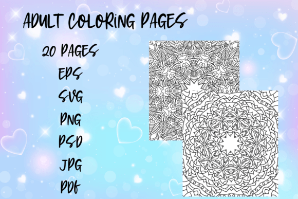 20 Coloring Page Bundle: Graphics & Coloring Pages Amp