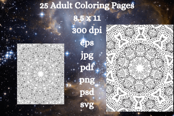 25 Coloring Page Bundle: Graphics for Coloring Pages Amp