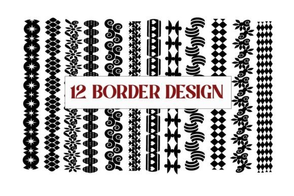 Border Pattern Svg Design: Graphics & Patterns