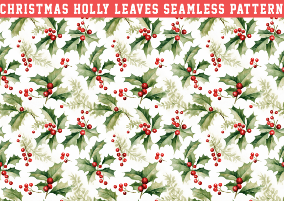 Christmas Holly Leaves Wrapping Pattern: A Brand Graphics Review