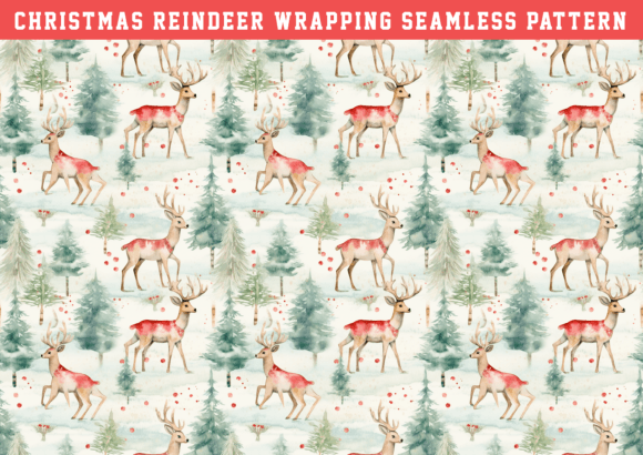 Christmas Reindeer Wrapping Pattern: A Graphics & Patterns Review