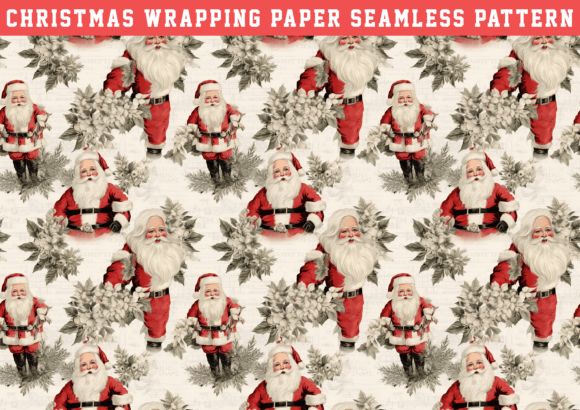 Christmas Wrapping Seamless Pattern Graphics