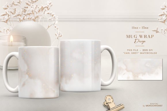 Earl Grey Watercolor Graphics & Print Template Review