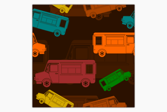 Mobile Food Truck with Menu Dark Pattern
