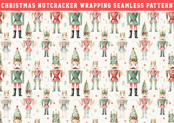 Nutcracker Seamless Graphics for Holiday Patterns
