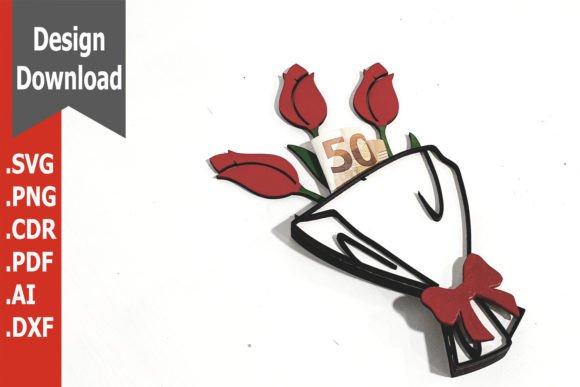 Valentine & Mother's Day Money Holder Graphics for Crafts