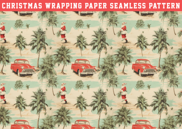 Vintage Christmas Seamless Pattern for Graphics